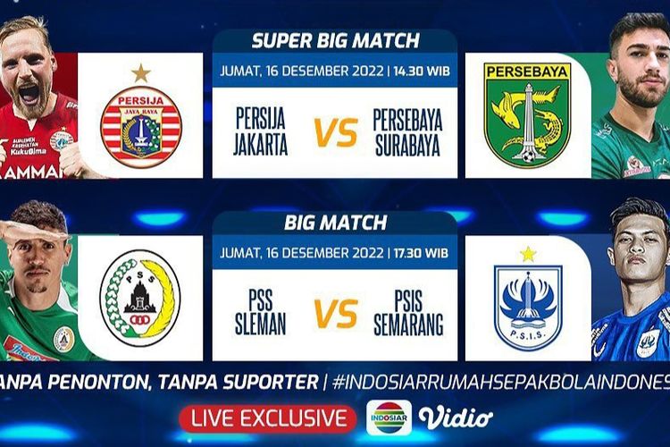 Channel TV apa yang menayangkan pertandingan Persebaya