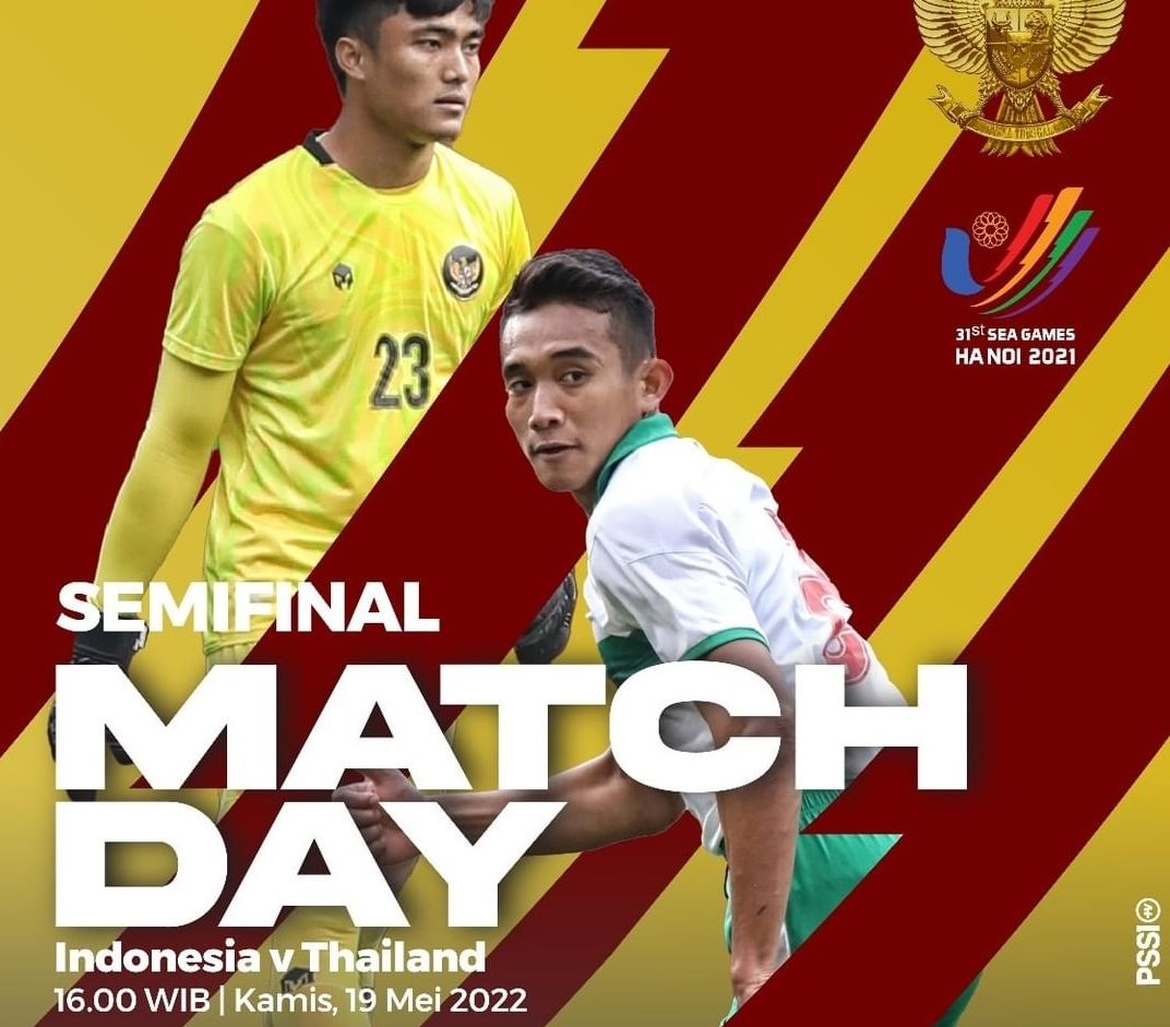 Kapan jadwal pertandingan Indonesia vs Thailand berikutnya