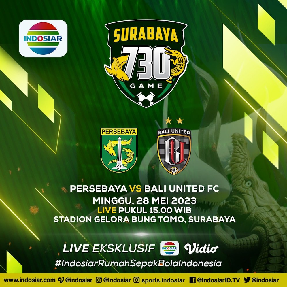 Jadwal pertandingan Persebaya Surabaya untuk bulan ini